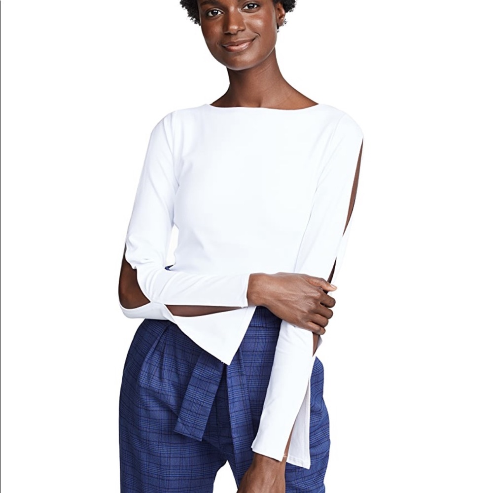Slit Sleeve Top